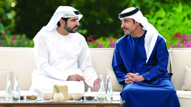 الامارات | حمدان بن محمد يلتقي هزاع بن زايد في العين