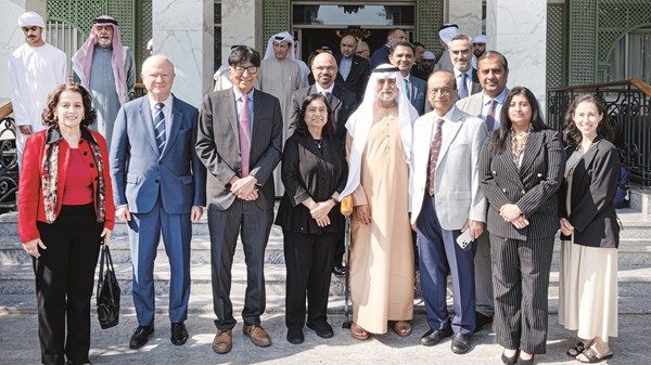 نهيان بن مبارك يستقبل وفد القادة الهنود الأميركيين