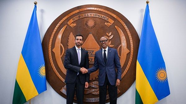 شخبوط بن نهيان يلتقي رئيس رواندا لبحث تعزيز العلاقات الثنائية