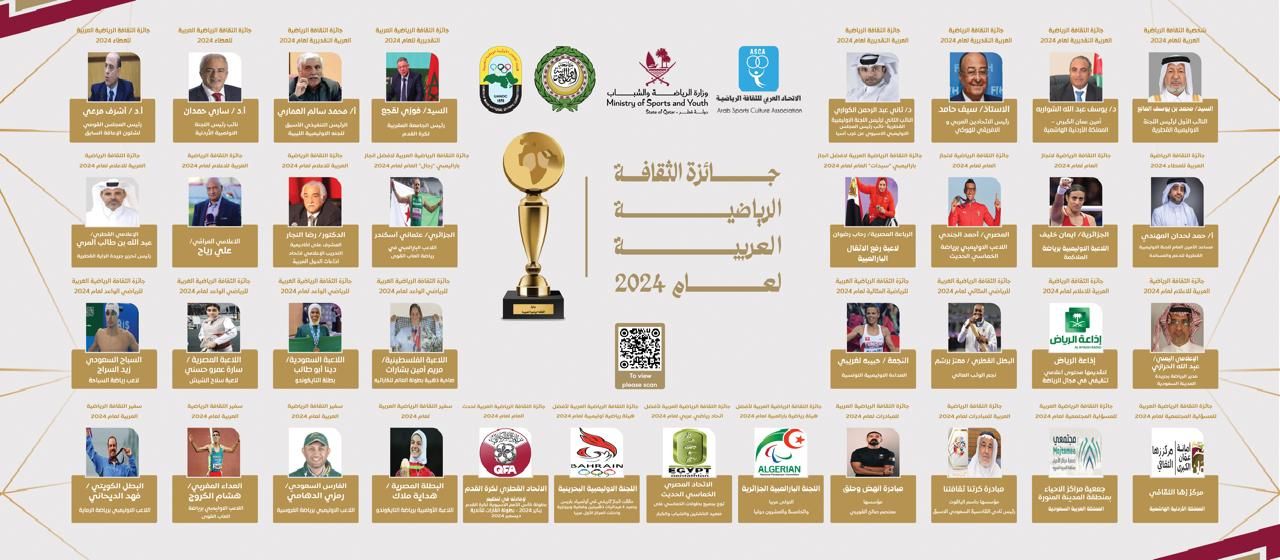 الدوحة تكرم نجوم الثقافة الرياضية العربية لعام 2024