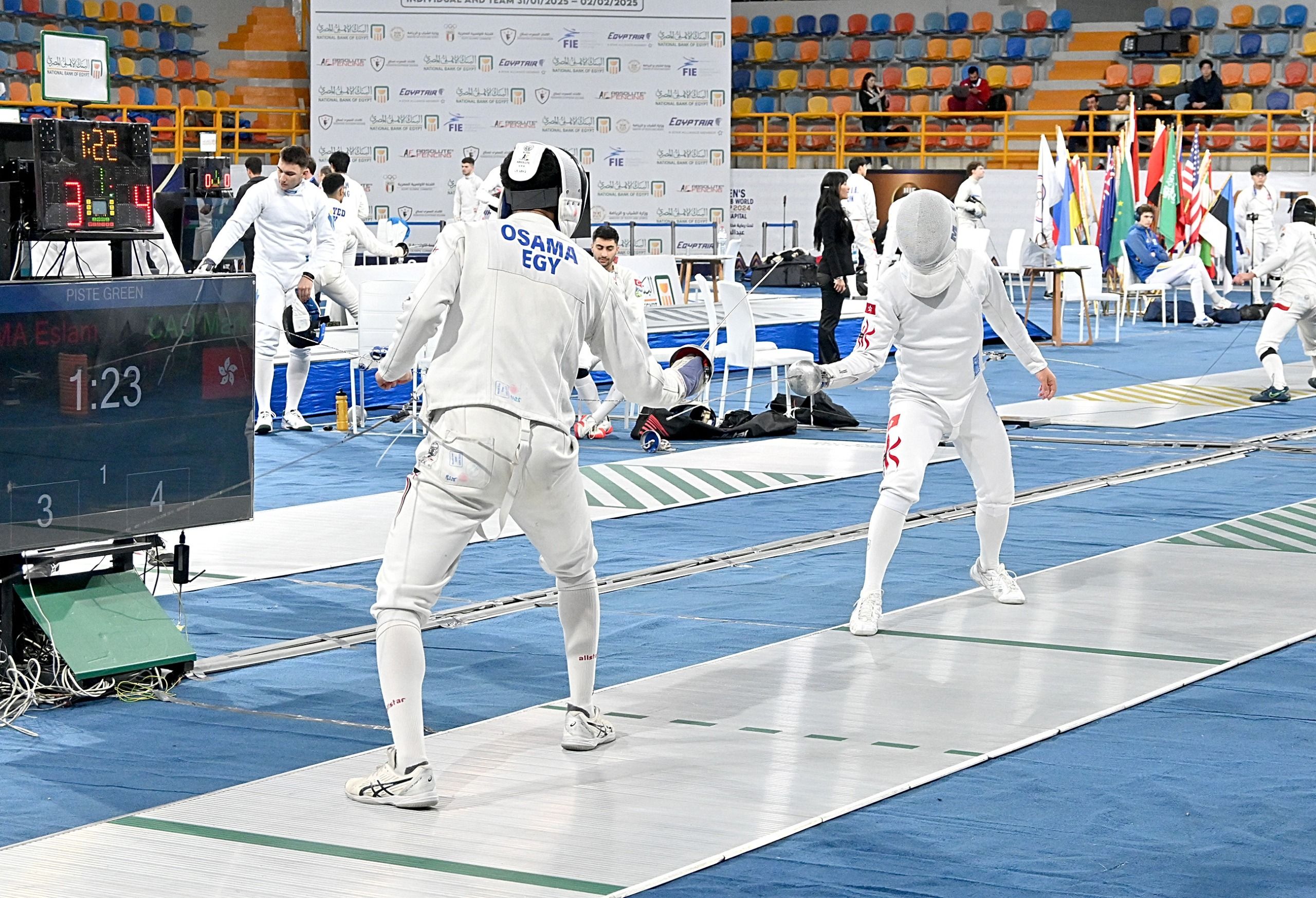 انطلاق منافسات فردي الناشئين بكأس العالم لسيف المبارزة بالعاصمة الإدارية.. صور