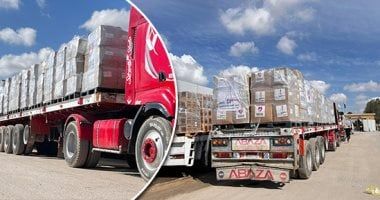 إدخال 250 شاحنة مساعدات إنسانية إلى الفلسطينيين بقطاع غزة