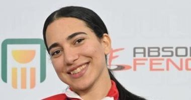 فرح محفوظ لاعبة سيتى كلوب تتوج بالمركز الثالث فى كأس العالم للسلاح