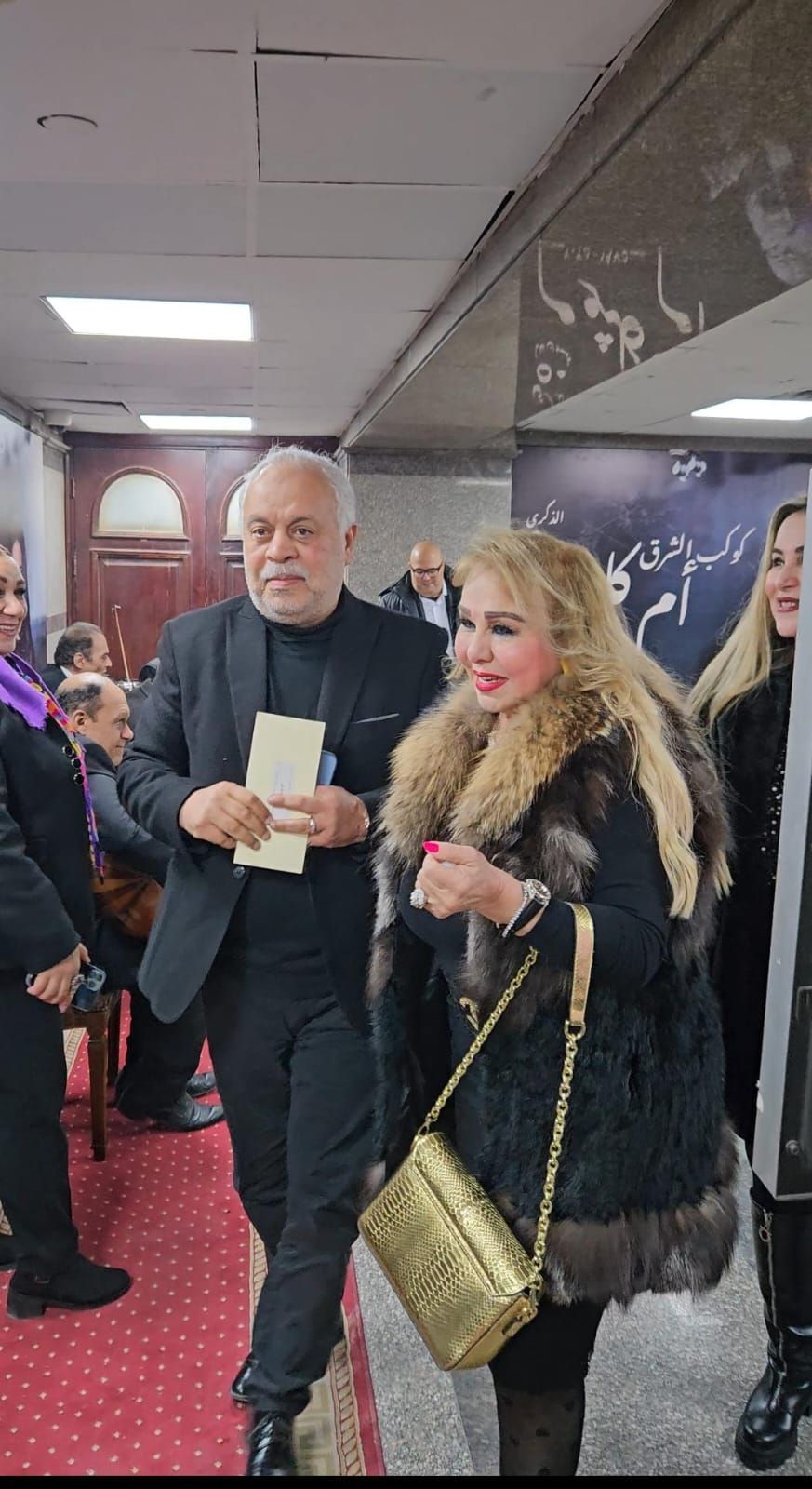 رشوان توفيق وأشرف زكى وسميرة عبد العزيز فى احتفالية أم كلثوم بماسبيرو
