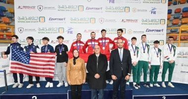 منتخب الناشئين يتوج بذهبية كأس العالم لسيف المبارزة بالعاصمة الإدارية