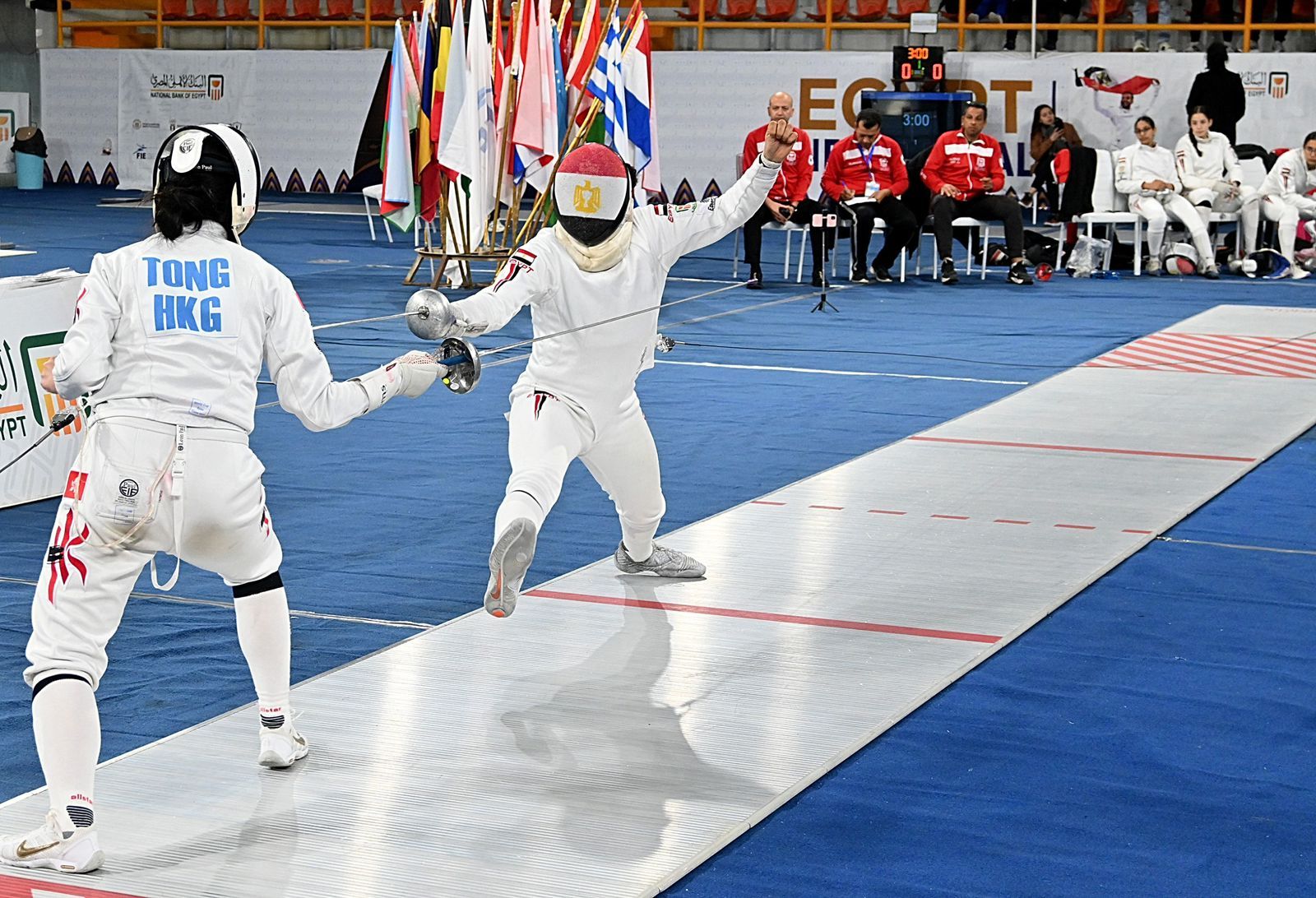 انطلاق اليوم الختامي لكأس العالم لسيف المبارزة للناشئين والناشئات بالعاصمة الإدارية