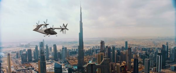 متحف المستقبل في دبي يستعرض نموذج التاكسي الجوي