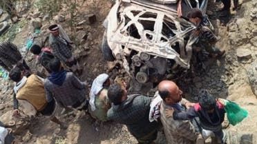 الخليج اليوم .. حادث مروع يتسبب بوفاة وإصابة 15 شخصاً في إب