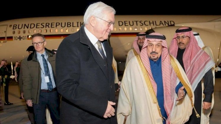 الرئيس الألماني في السعودية.. استقبال رسمي في الرياض