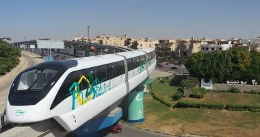شاهد محطة مونوريل النافورة بخط العاصمة الإدارية
