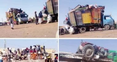 عناصر الدعم السريع تغادر الخرطوم فى سيارات محملة بالمسروقات