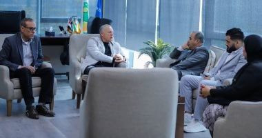 أبو ريدة يستقبل رئيس الاتحاد الليبي لكرة القدم لبحث التعاون بين الاتحادين