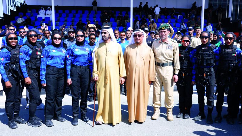 الامارات | محمد بن راشد يشهد جانباً من منافسات تحدي الإمارات للفرق التكتيكية