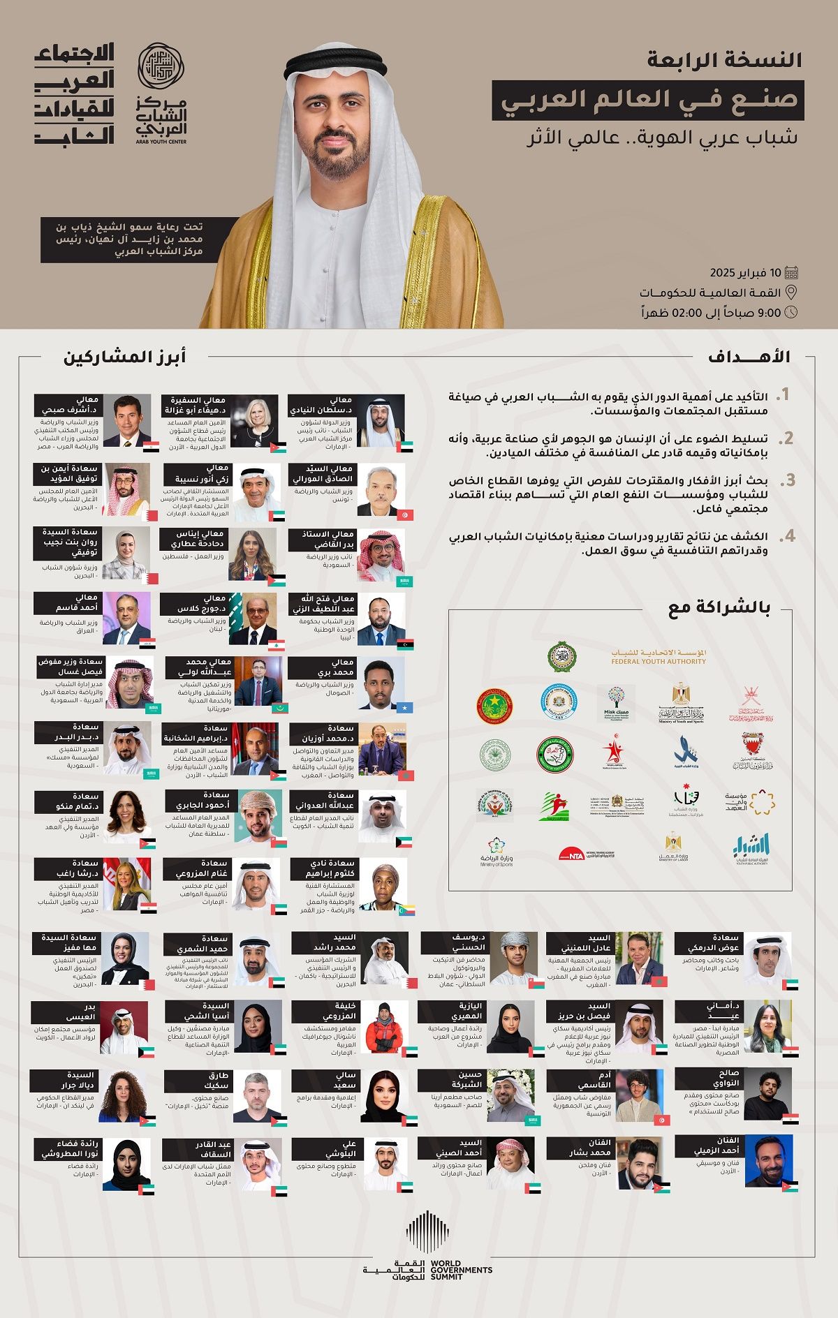 الامارات | "قمة الحكومات" تستضيف النسخة الرابعة من الاجتماع العربي للقيادات الشابة