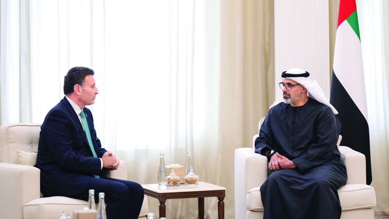 الامارات | خالد بن محمد يستقبل رئيس مجلس النواب الأردني