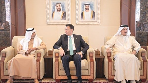 نهيان بن مبارك يستقبل رئيس مجلس النواب الأردني