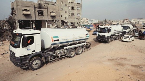 «الفارس الشهم 3» توفر مياه الشرب لسكان رفح