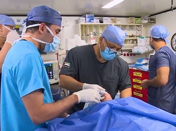 المستشفى الإماراتي العائم بالعريش يستقبل 30 مريضاً فلسطينياً منذ بدء الهدنة