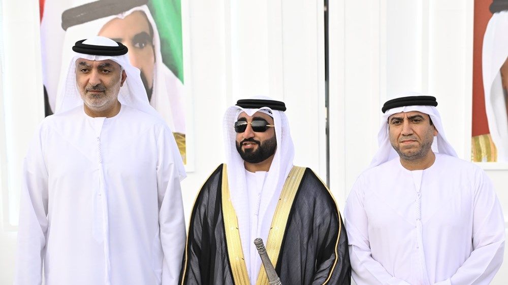 شيوخ رأس الخيمة يحضرون أفراح الشحي والمزروعي