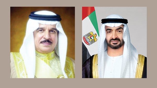 رئيس الدولة يزور ملك البحرين في مقر إقامته في أبوظبي