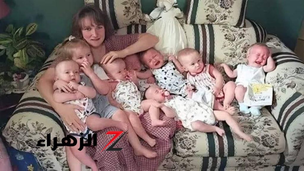امرأة تركها زوجها لأنها أنجبت 7 أطفال تؤام شاهدوا ما قد حدث بعد 25 سنة