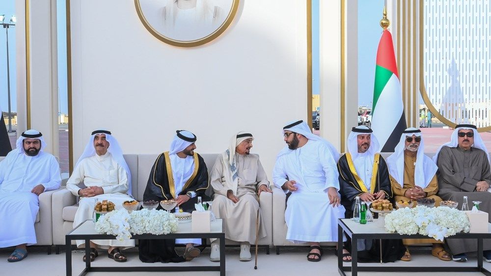حاكما عجمان وأم القيوين والشيوخ يحضرون أفراح النعيمي والمسمار