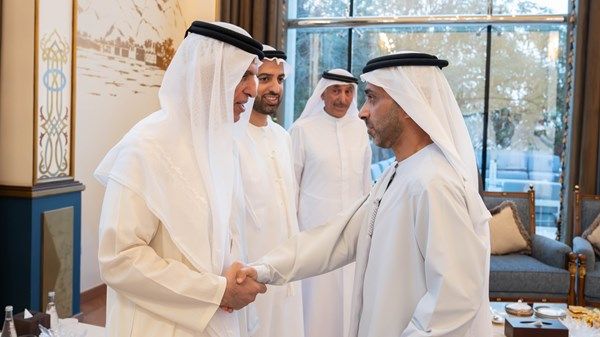 سعود بن صقر يشهد عقد قران عبدالله بن ماجد النعيمي على كريمة سلطان  بن حميد القاسمي