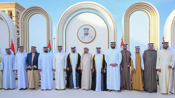 حاكما عجمان وأم القيوين والشيوخ يحضرون أفراح النعيمي والمسمار