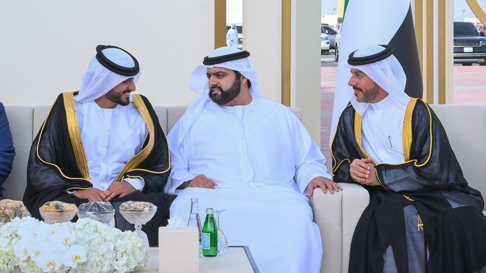 حاكما عجمان وأم القيوين والشيوخ يحضرون أفراح النعيمي والمسمار