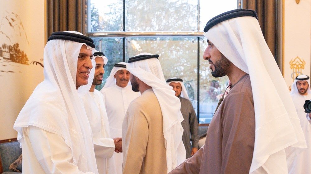 سعود بن صقر يشهد عقد قران عبدالله بن ماجد النعيمي على كريمة سلطان  بن حميد القاسمي