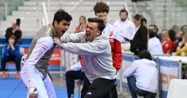 عبد الرحمن طلبة يحقق برونزية الجائزة الكبرى لسلاح الشيش فى إيطاليا