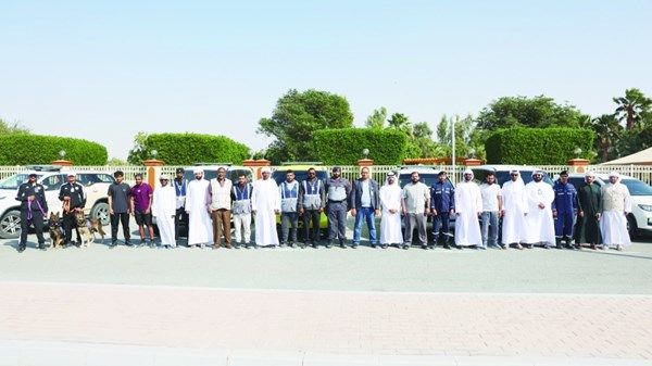 شرطة أبوظبي تنفذ حملة ميدانية في صناعية غياثي