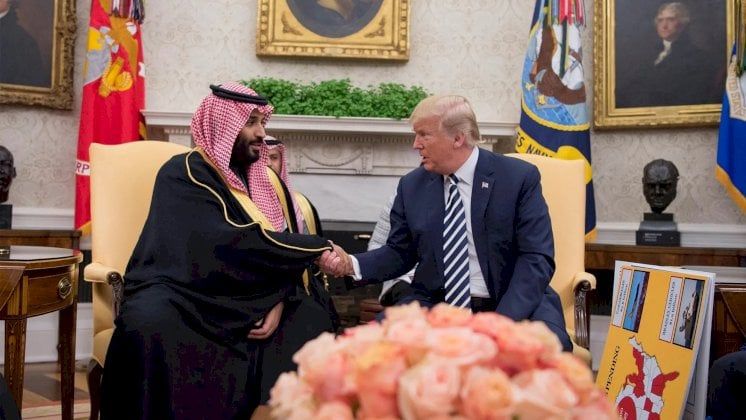 ( عاجل) ترامب: سوف ألتقي مع ولي العهد السعودي والرئيس المصري