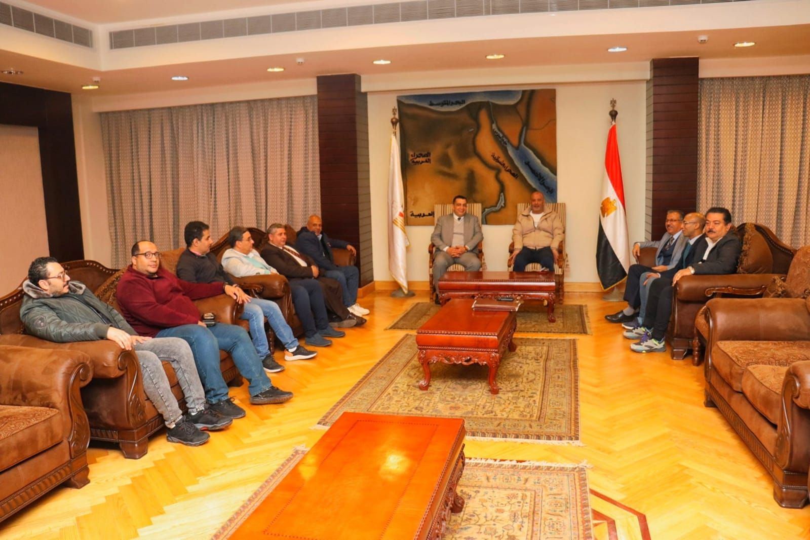 مجلسا الجزيرة "1 و 2 " يبحثان التعاون المشترك واستعدادات استقبال شهر رمضان