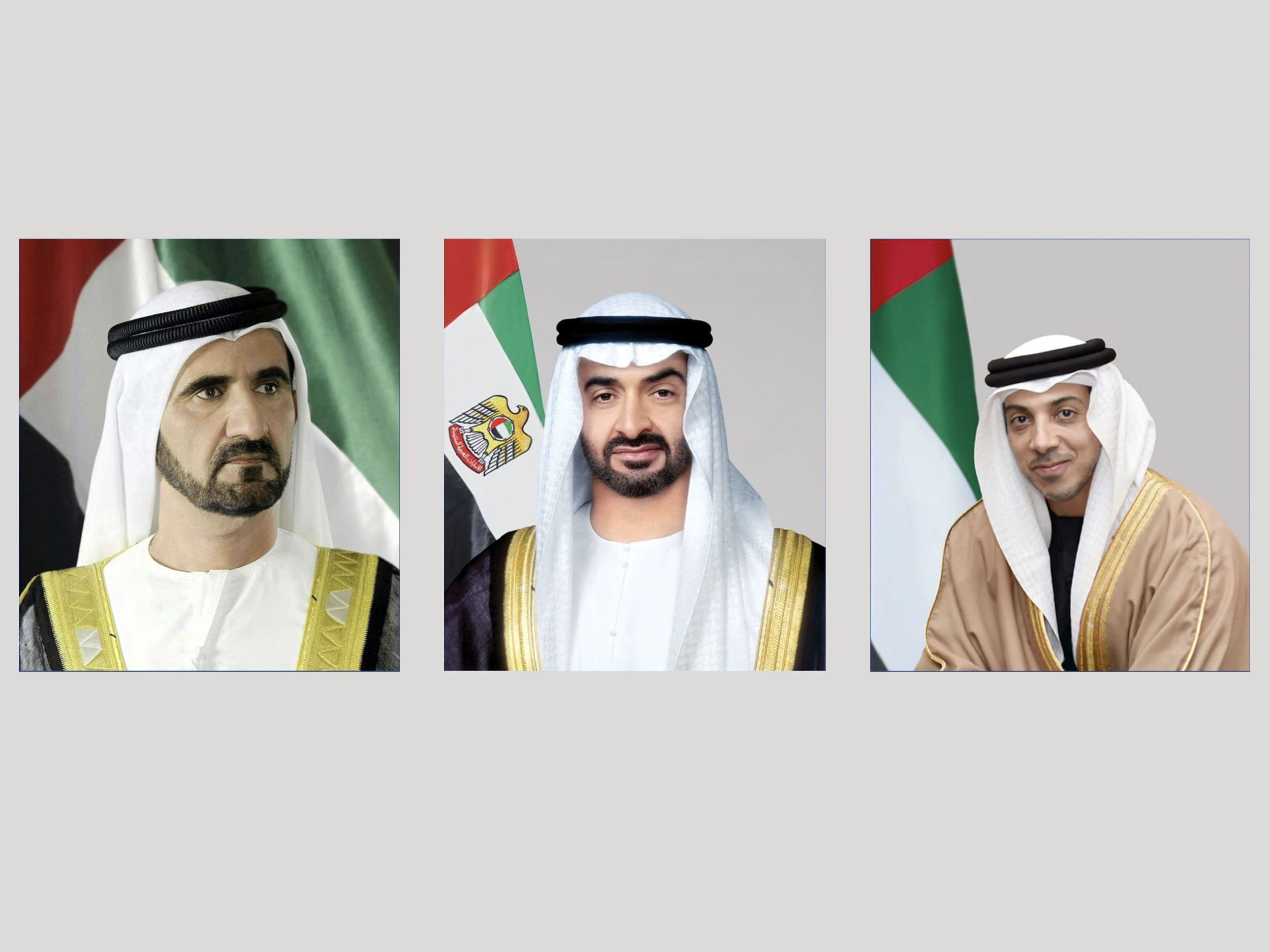 الامارات | رئيس الدولة ونائباه يهنئون رئيس إيران بذكرى اليوم الوطني لبلاده