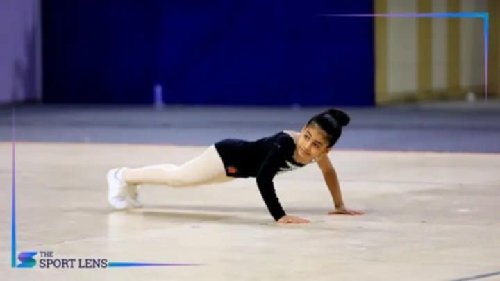 زيدان أحمد عصام يتوج بذهبية بطولة الجمهورية فى جمباز الأيروبك.. صور