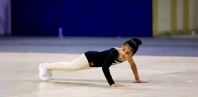 زيدان أحمد عصام يتوج بذهبية بطولة الجمهورية فى جمباز الأيروبك.. صور