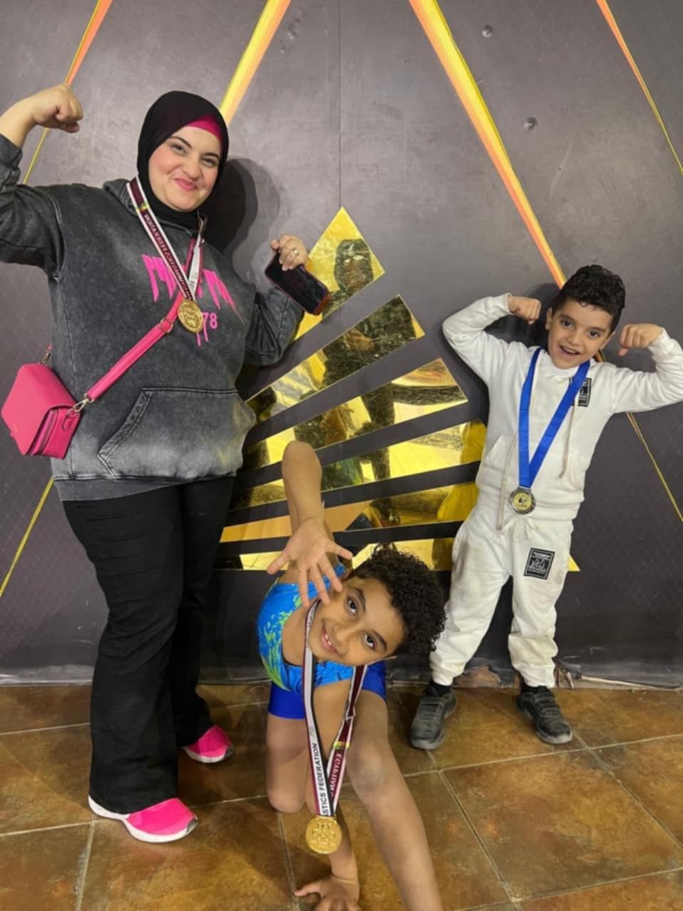 زيدان أحمد عصام يتوج بذهبية بطولة الجمهورية فى جمباز الأيروبك.. صور