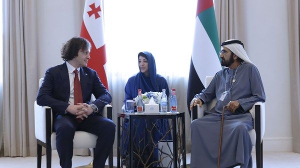 محمد بن راشد يلتقي رئيس وزراء جورجيا ويبحثان تعزيز العلاقات الثنائية