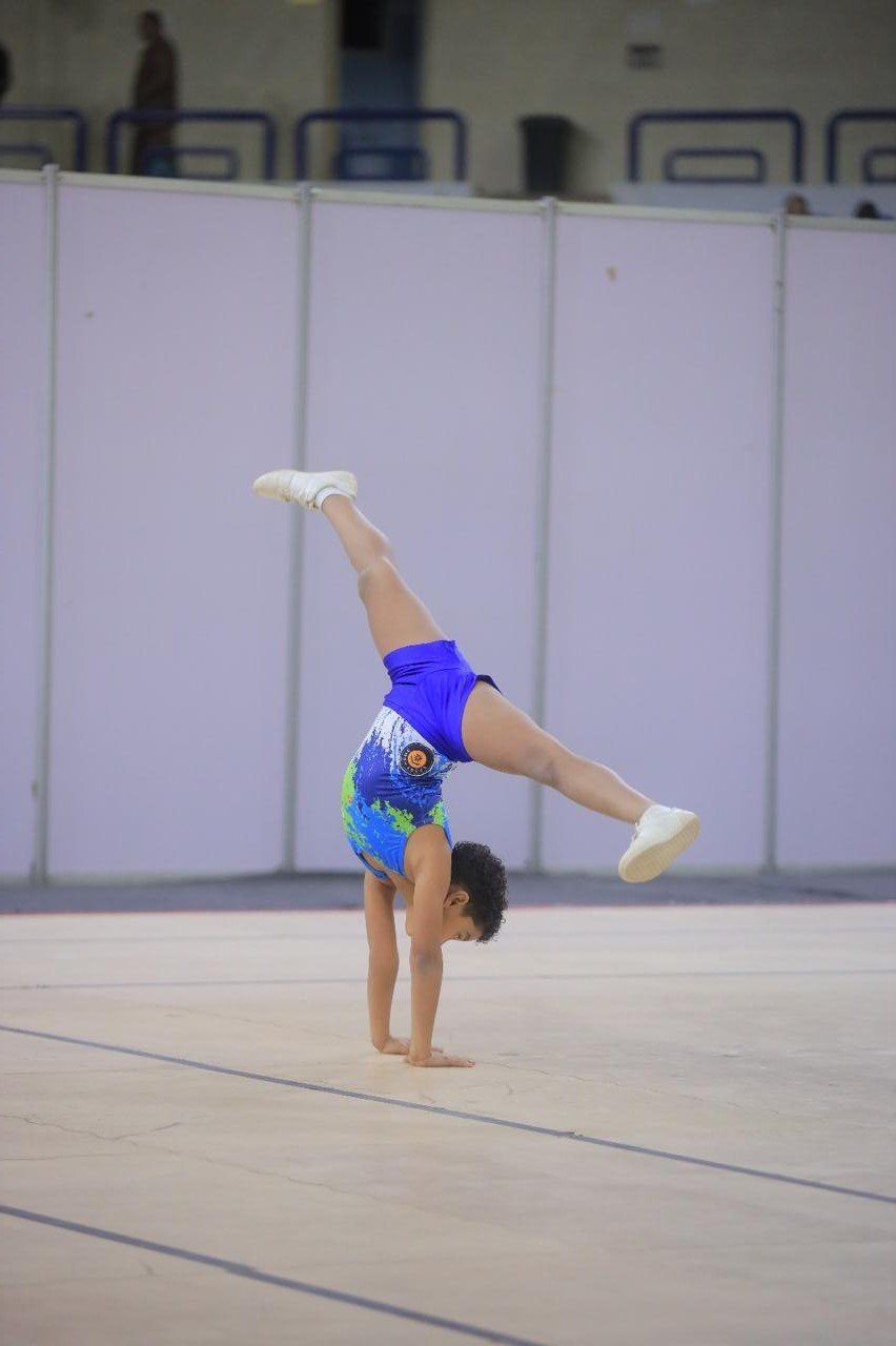 زيدان أحمد عصام يتوج بذهبية بطولة الجمهورية فى جمباز الأيروبك.. صور