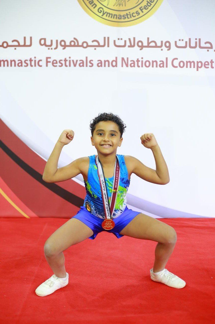 زيدان أحمد عصام يتوج بذهبية بطولة الجمهورية فى جمباز الأيروبك.. صور
