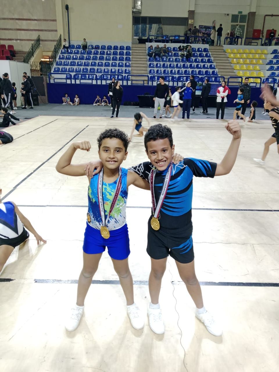 زيدان أحمد عصام يتوج بذهبية بطولة الجمهورية فى جمباز الأيروبك.. صور