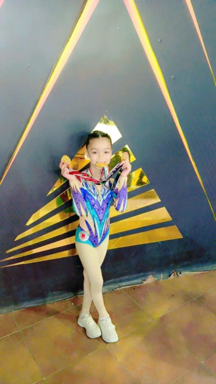 زيدان أحمد عصام يتوج بذهبية بطولة الجمهورية فى جمباز الأيروبك.. صور