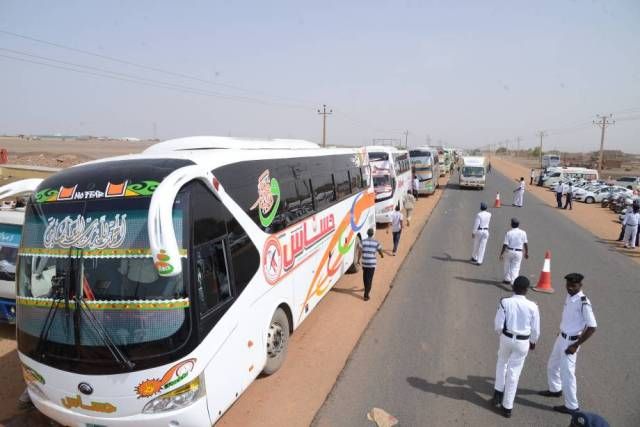 إدارة المرور السريع ولاية البحر الأحمر تفوج الوثبه الرابعة لبرنامج العودة الطوعية لولاية الجزيرة والأولى لولاية كردفان