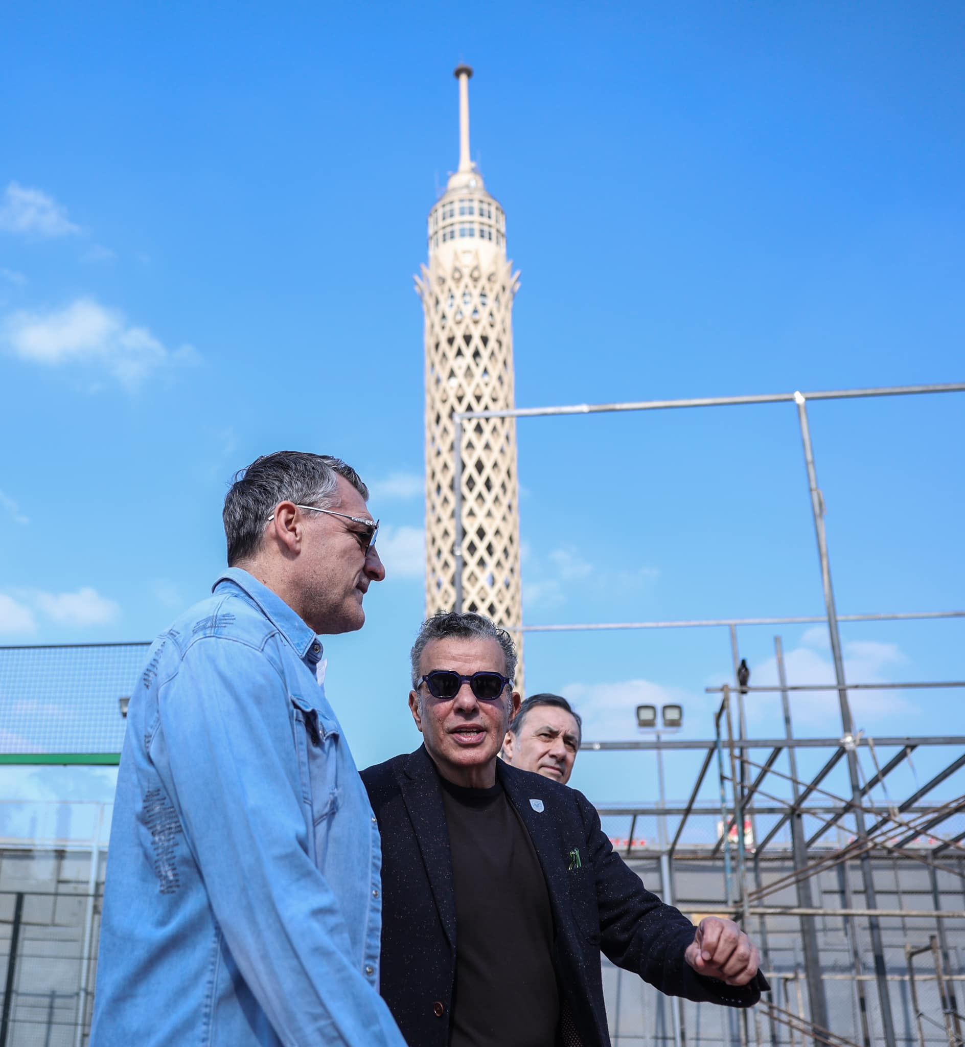 خالد مرتجي يستقبل كريستيان ڤييري نجم منتخب إيطاليا الأسبق في الأهلي.. صور