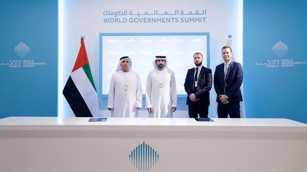 حمدان بن محمد يشهد توقيع مذكرة تفاهم بين «طرق دبي» و«بورنج كومباني»