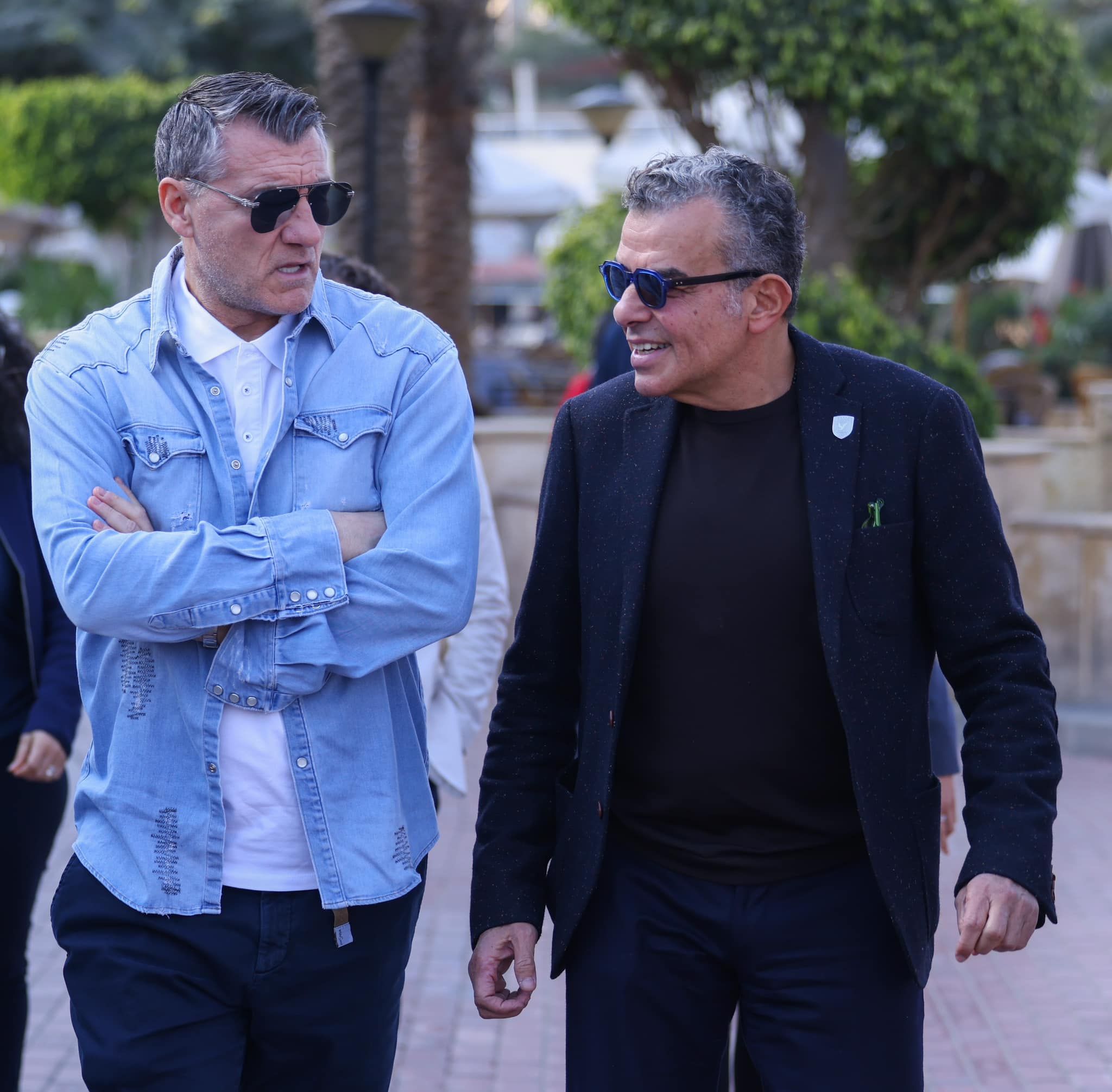 خالد مرتجي يستقبل كريستيان ڤييري نجم منتخب إيطاليا الأسبق في الأهلي.. صور