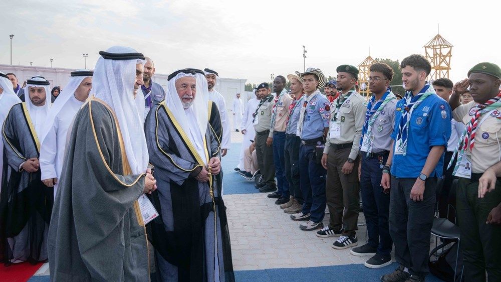 سلطان القاسمي يفتتح مبنى مفوضية كشافة الشارقة الجديد ويشهد فعاليات اللقاء الكشفي الدولي العاشر