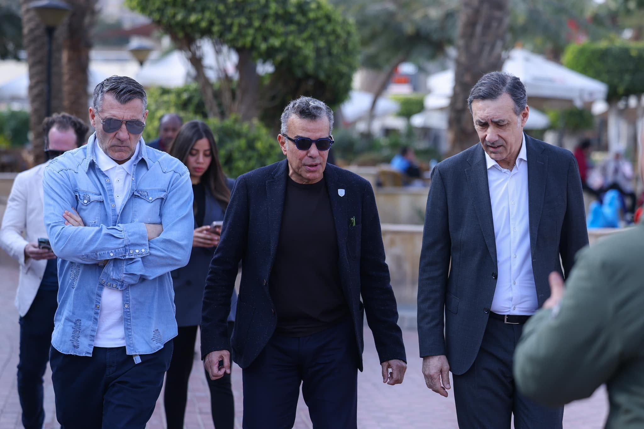 خالد مرتجي يستقبل كريستيان ڤييري نجم منتخب إيطاليا الأسبق في الأهلي.. صور