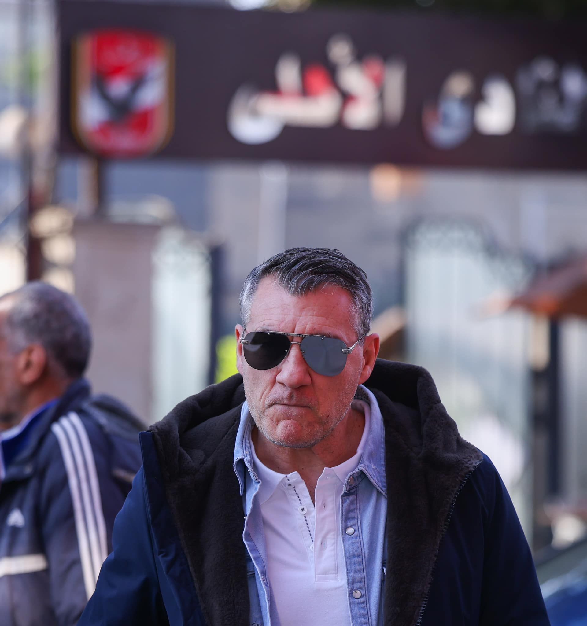 خالد مرتجي يستقبل كريستيان ڤييري نجم منتخب إيطاليا الأسبق في الأهلي.. صور